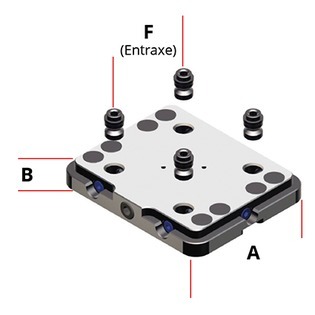 Plaque d'aptation pour étaux 5 axes art.650